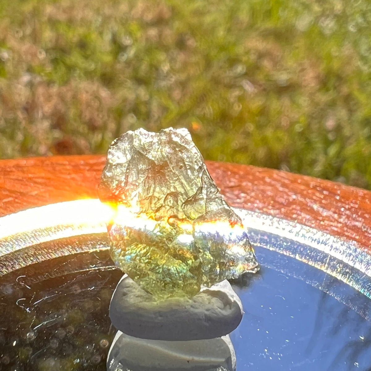 Moldavite 0.9 grams #1639-Moldavite Life