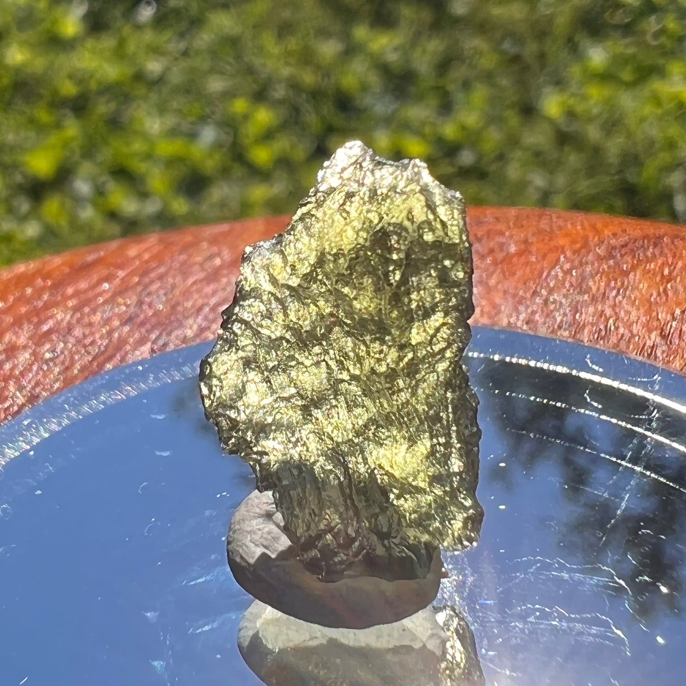 Moldavite 1.3 grams #1455-Moldavite Life