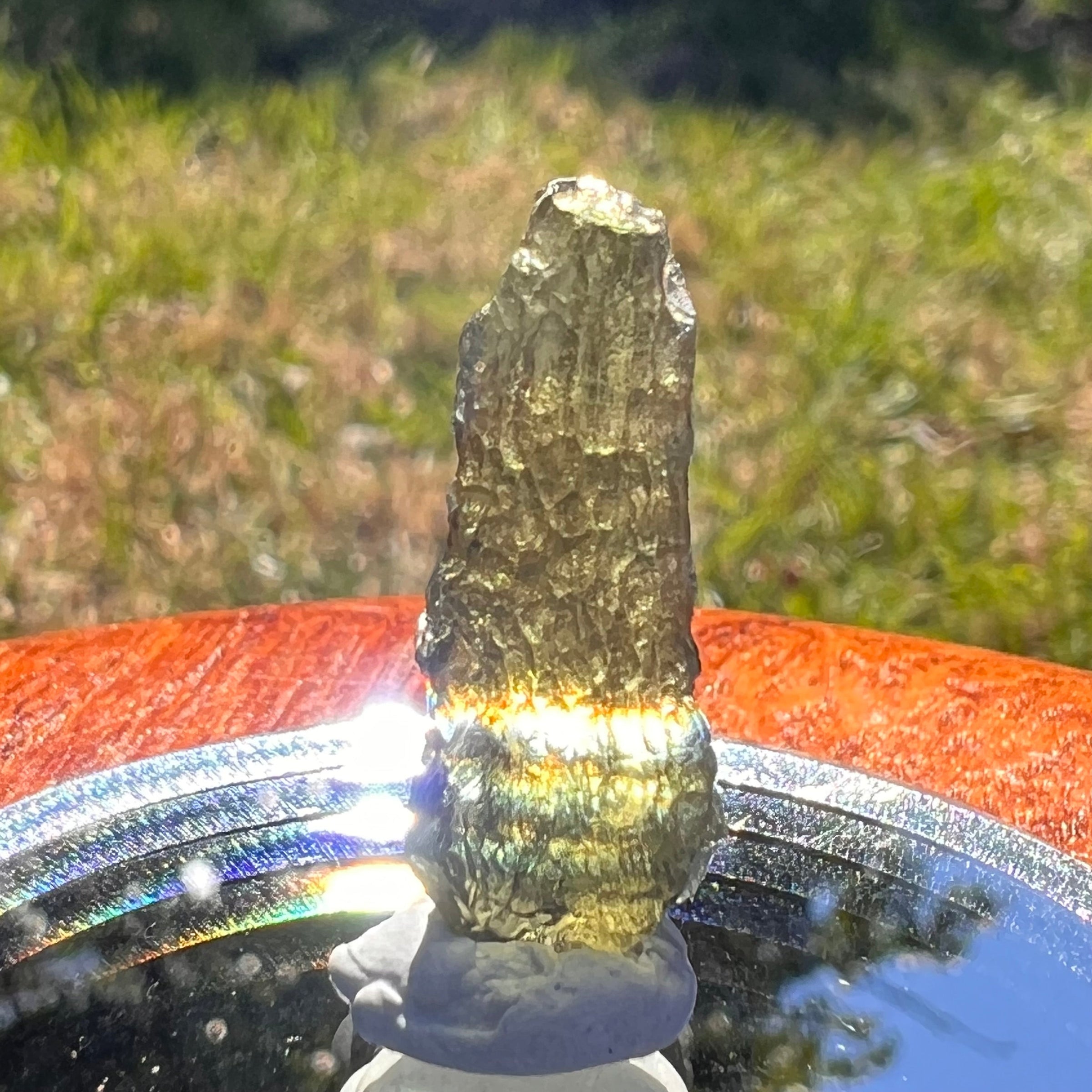 Moldavite 1.3 grams #1621-Moldavite Life