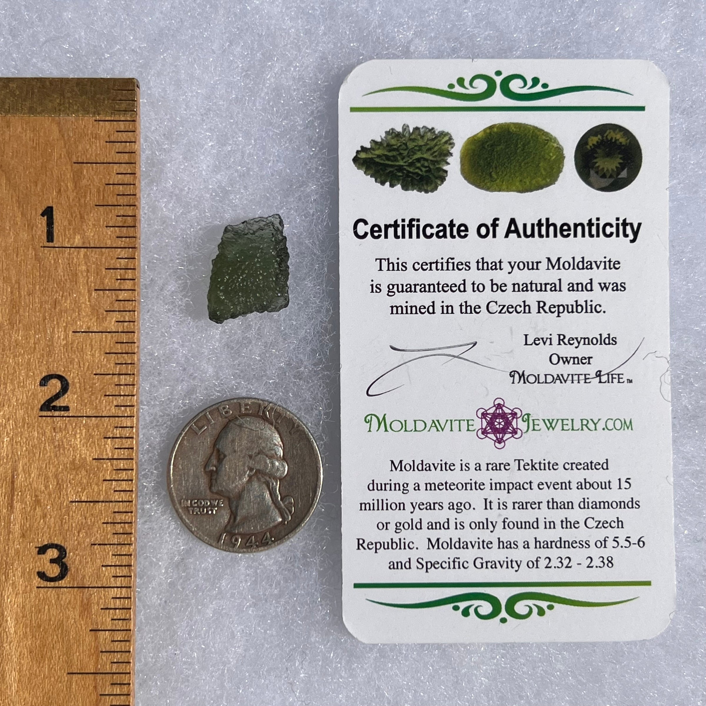 Moldavite 1.4 grams #1473-Moldavite Life
