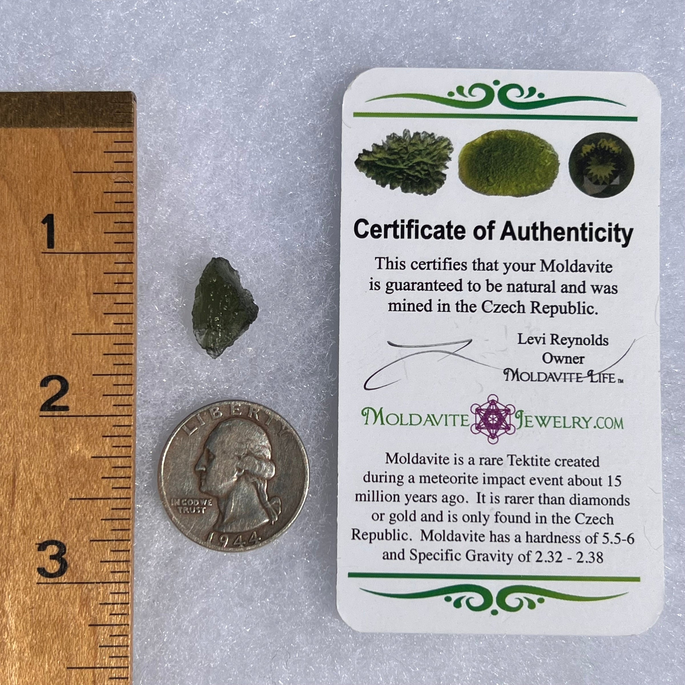 Moldavite 1.4 grams #1490-Moldavite Life