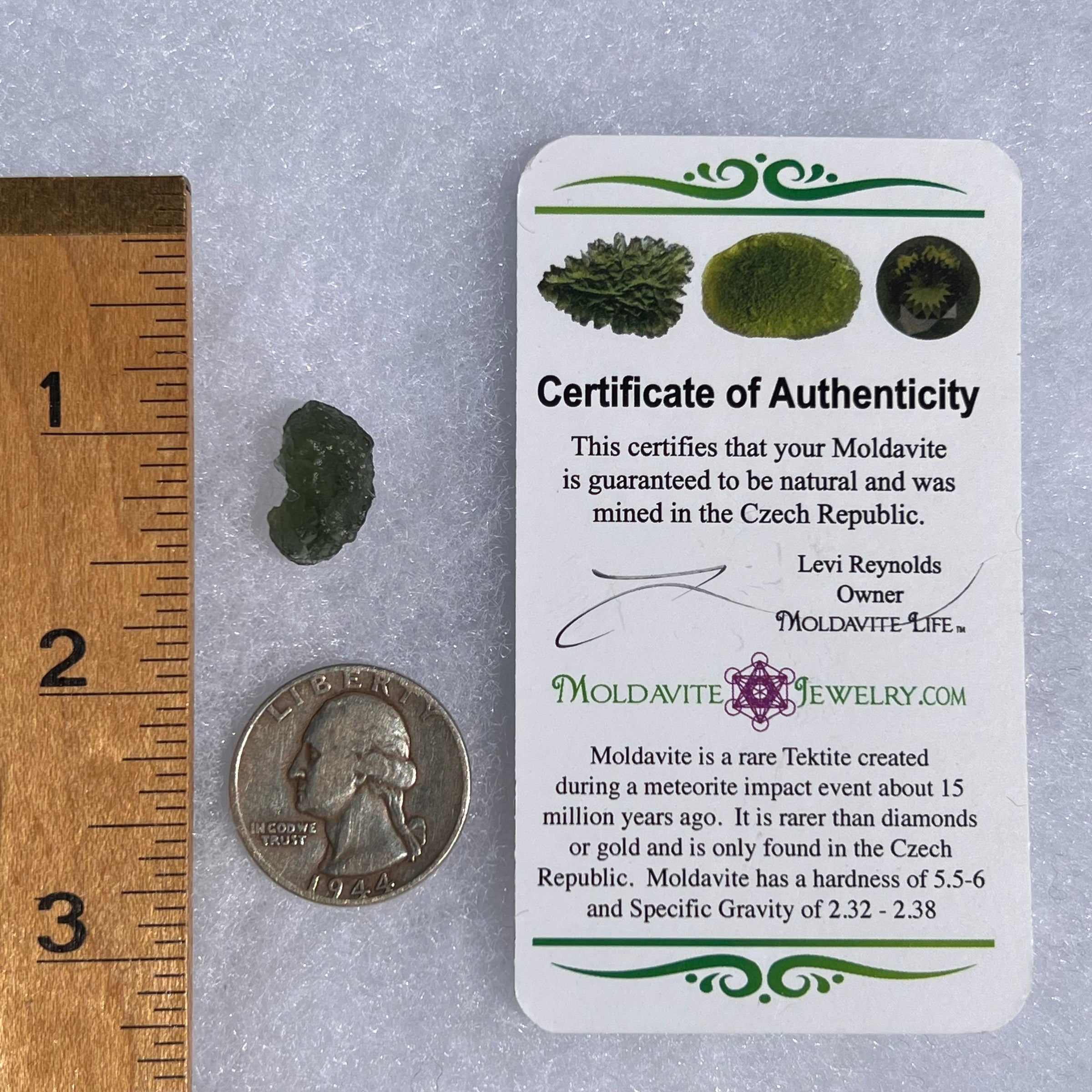 Moldavite 1.5 grams #1516-Moldavite Life