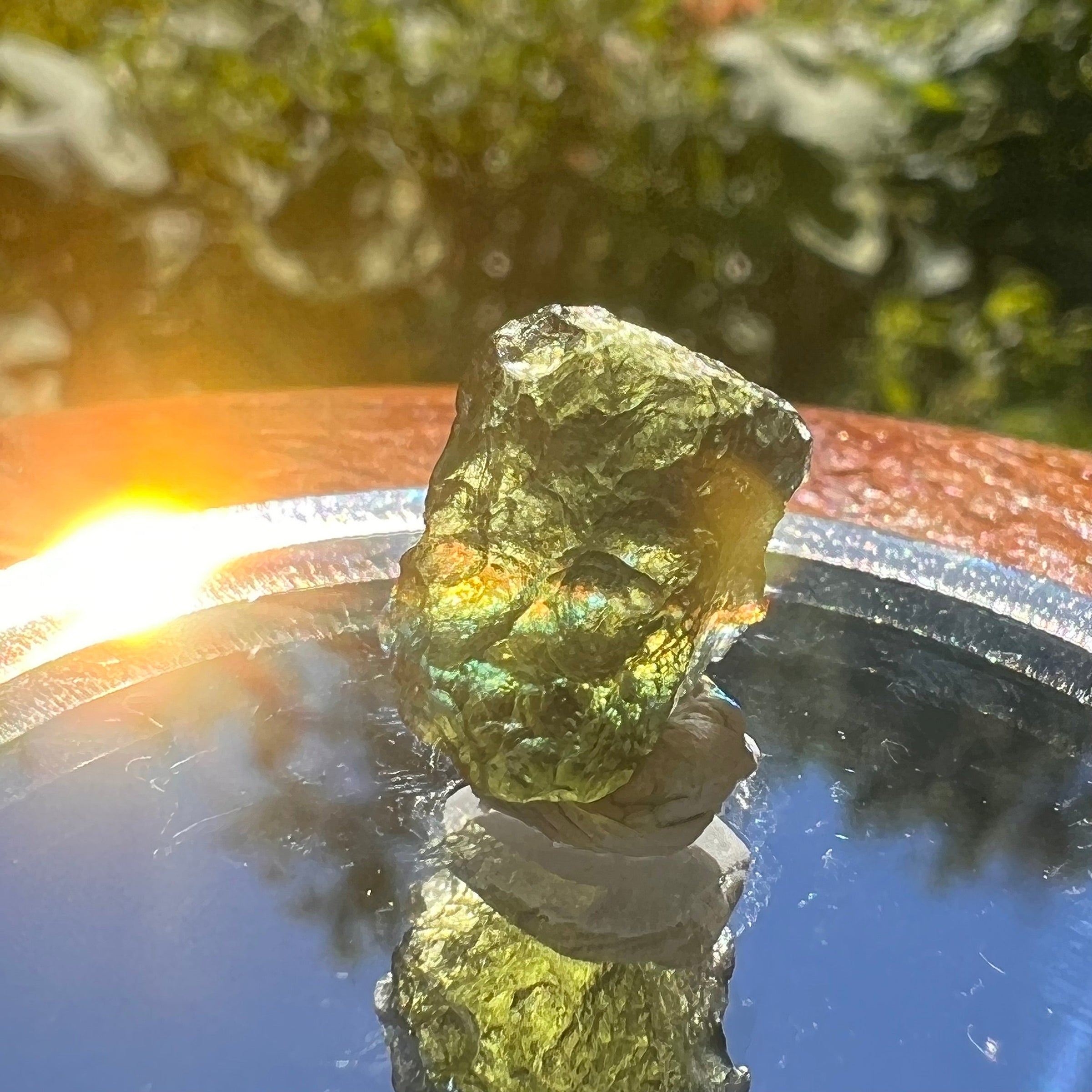 Moldavite 1.5 grams #1524-Moldavite Life