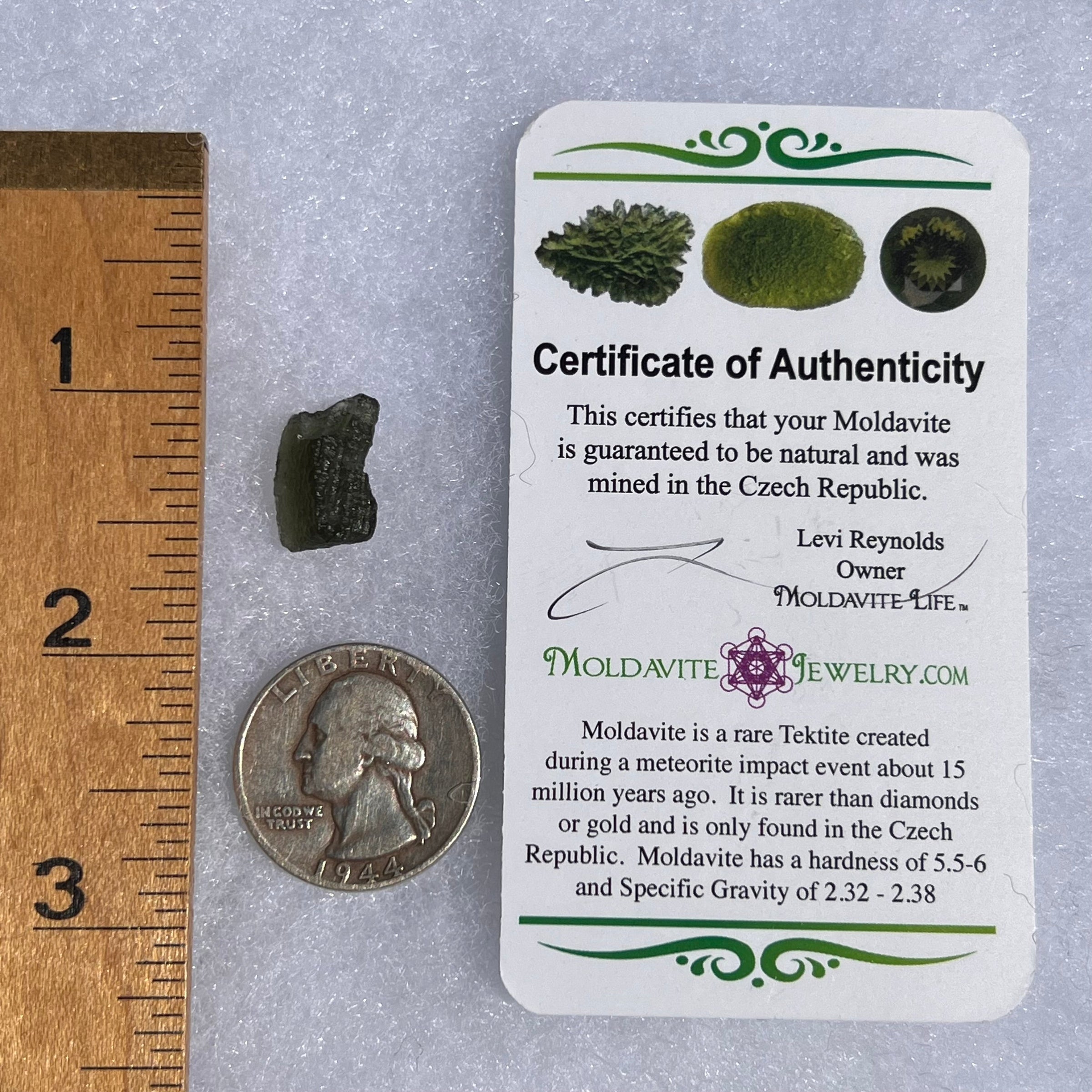 Moldavite 1.5 grams #1533-Moldavite Life