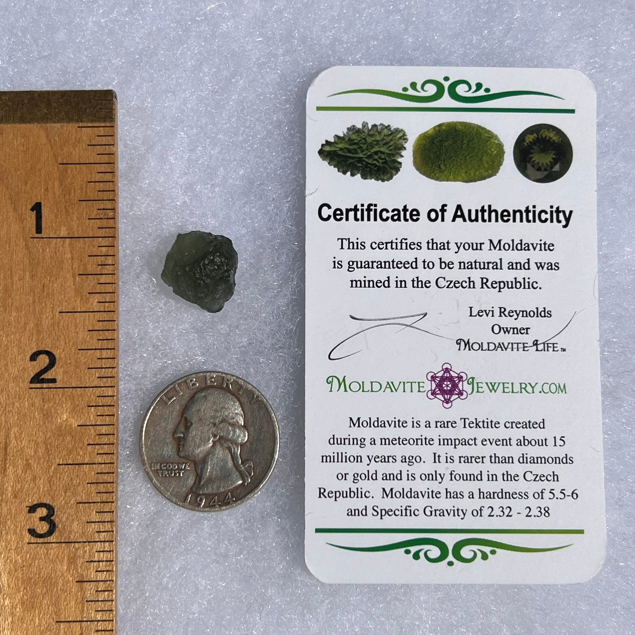 Moldavite 1.7 grams #1504-Moldavite Life