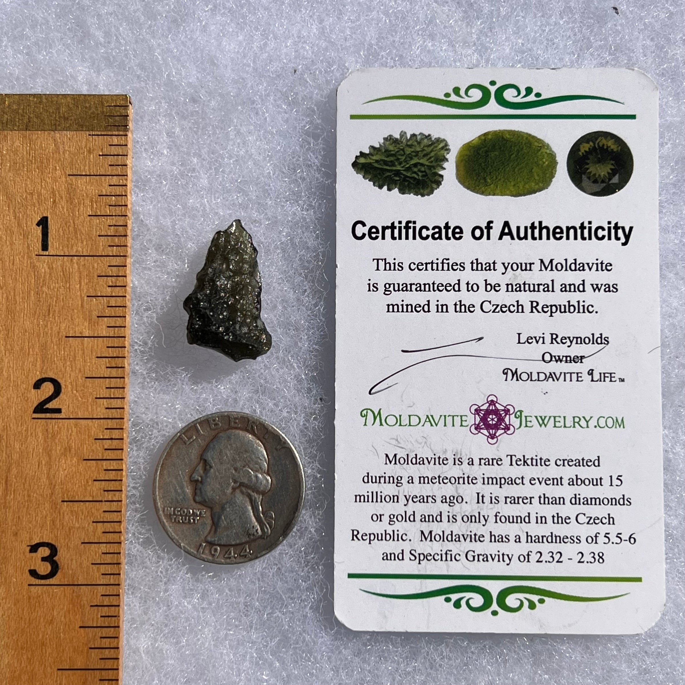 Moldavite 1.7 grams #1657-Moldavite Life