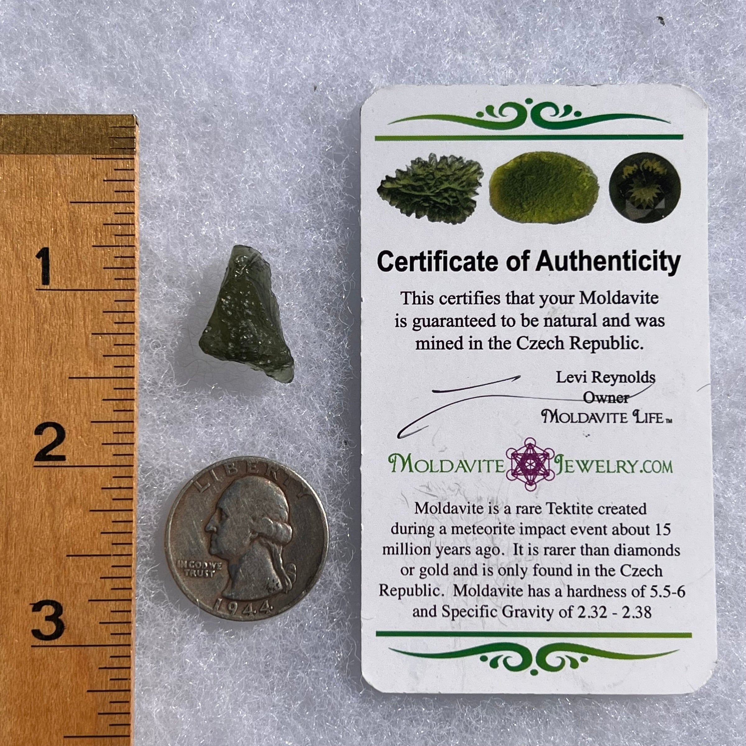 Moldavite 1.7 grams #1659-Moldavite Life