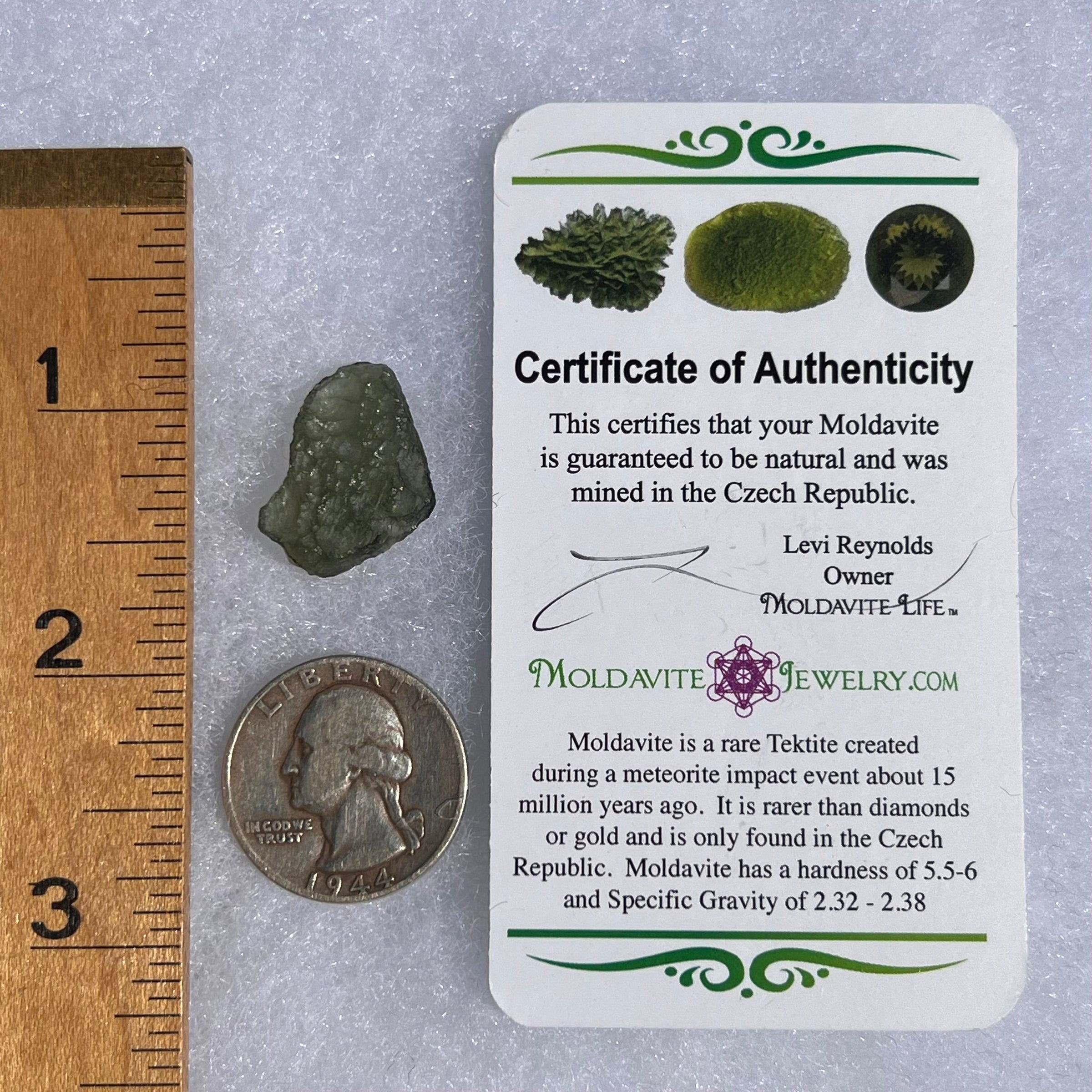 Moldavite 1.8 grams #1518-Moldavite Life