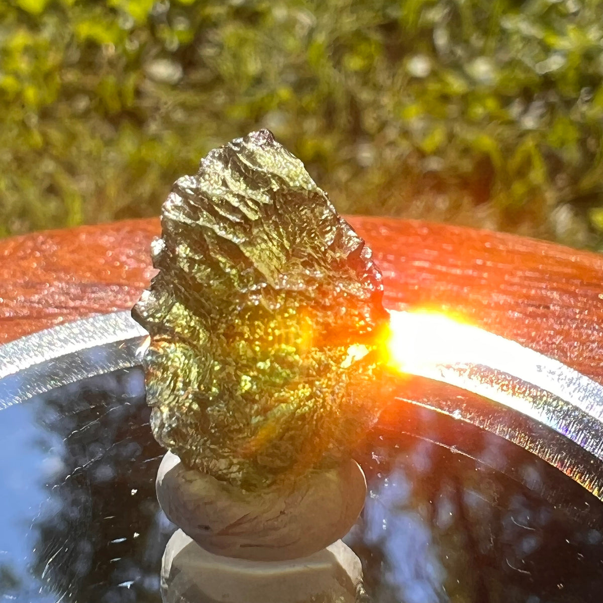 Moldavite 2.2 grams #1452-Moldavite Life