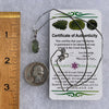 Moldavite & Amethyst Necklace Sterling Silver #4008-Moldavite Life