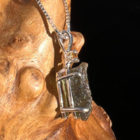 Moldavite & Citrine Necklace Sterling Silver #5008-Moldavite Life