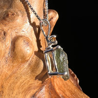 Moldavite & Citrine Necklace Sterling Silver #5019-Moldavite Life