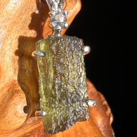 Moldavite & Danburite Necklace Sterling Silver #5063-Moldavite Life