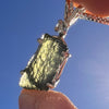 Moldavite & Danburite Necklace Sterling Silver #5063-Moldavite Life