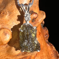 Moldavite & Danburite Necklace Sterling Silver #5065-Moldavite Life