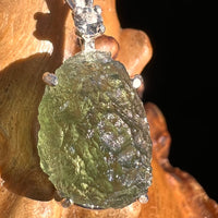 Moldavite & Danburite Necklace Sterling Silver #5068-Moldavite Life