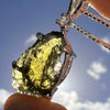 Moldavite & Faceted Phenacite Necklace Sterling #5082-Moldavite Life