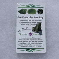 Moldavite Genuine Certified 0.9 grams