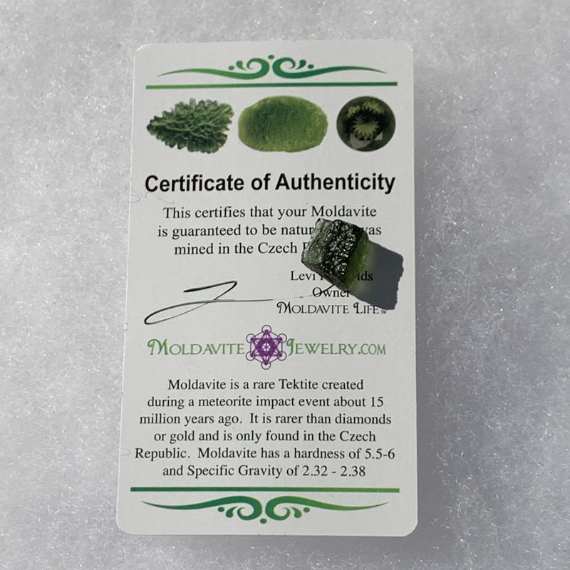 Moldavite Genuine Certified 0.9 grams-Moldavite Life