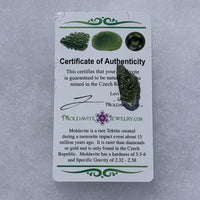 Moldavite Genuine Certified 1 gram