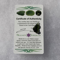 Moldavite Genuine Certified 1 gram-Moldavite Life