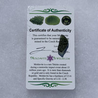 Moldavite Genuine Certified 1.1 grams