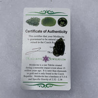 Moldavite Genuine Certified 1.2 grams-Moldavite Life