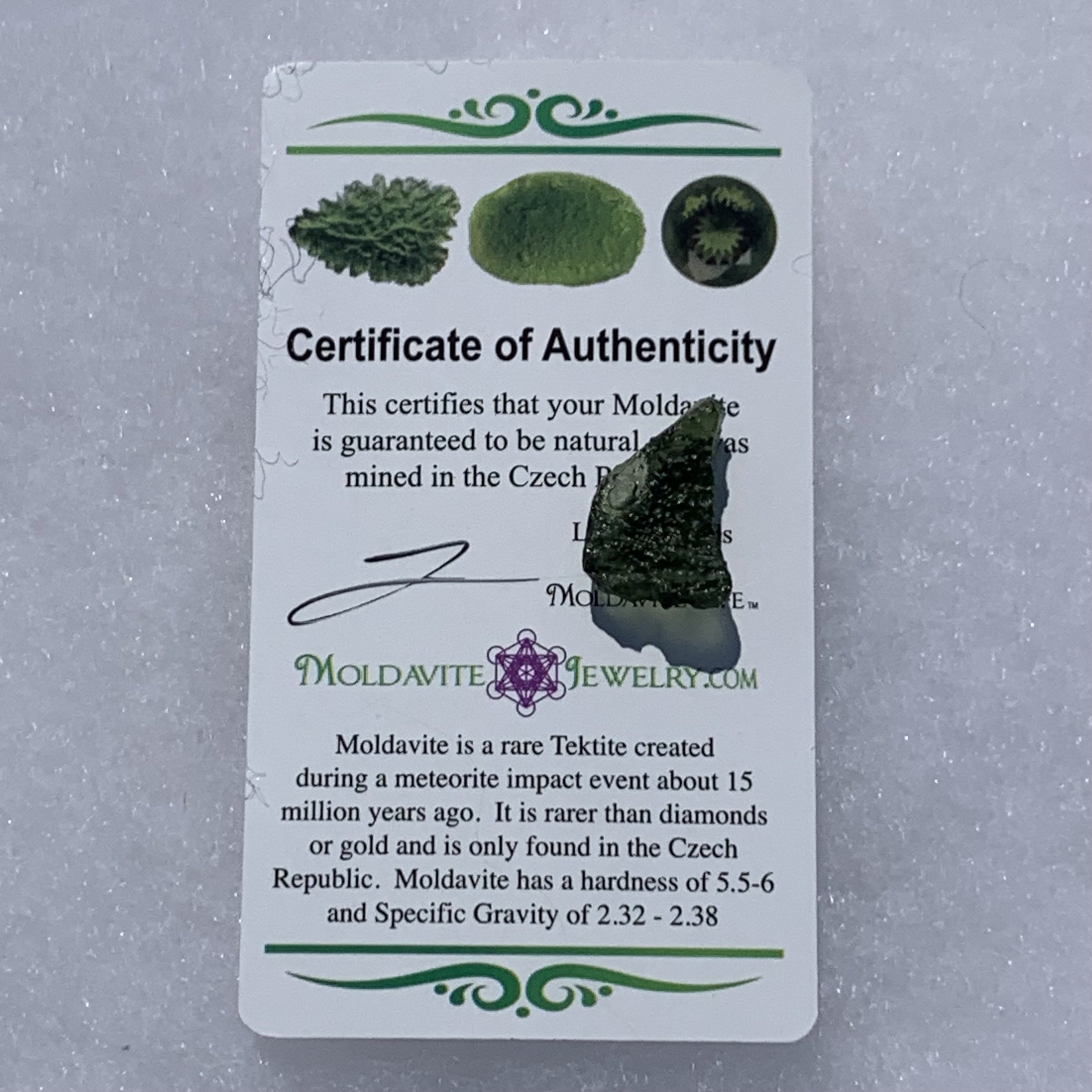 Moldavite 1.6 grams