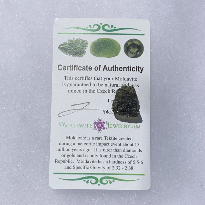 Moldavite Genuine Certified 1.8 grams-Moldavite Life