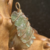 Moldavite Gold-Filled Wire Wrapped Pendant-Moldavite Life