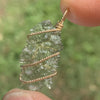 Moldavite Gold-Filled Wire Wrapped Pendant-Moldavite Life