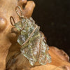 Moldavite Gold-Filled Wire Wrapped Pendant-Moldavite Life