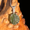 Moldavite & Herkimer Diamond Necklace Sterling #5090-Moldavite Life