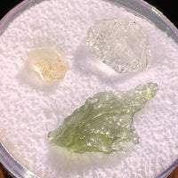 Moldavite Herkimer Phenacite Set #13-Moldavite Life