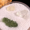 Moldavite Herkimer Phenacite Set #24-Moldavite Life