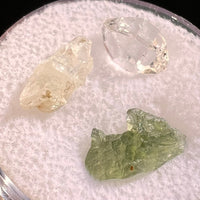 Moldavite Herkimer Phenacite Set #29-Moldavite Life