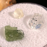Moldavite Herkimer Phenacite Set #38-Moldavite Life