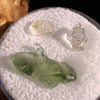 Moldavite Herkimer Phenacite Set #39-Moldavite Life
