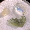 Moldavite Herkimer Phenacite Set #4-Moldavite Life