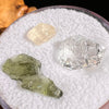 Moldavite Herkimer Phenacite Set #43-Moldavite Life