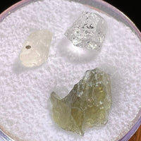 Moldavite Herkimer Phenacite Set #7-Moldavite Life