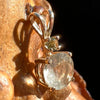 Moldavite & Libyan Desert Glass Pendant 14k Gold #1046-Moldavite Life