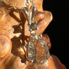 Moldavite & Libyan Desert Glass Pendant 14k Gold #1048-Moldavite Life
