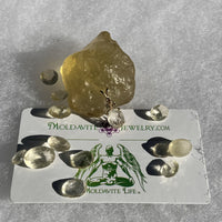 Moldavite & Libyan Desert Glass Pendant 14k Gold-Moldavite Life
