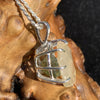 Libyan Desert Glass & Moldavite Necklace Sterling