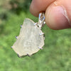 Libyan Desert Glass & Moldavite Necklace Sterling