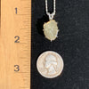 Moldavite Libyan Gold Tektite Necklace Silver