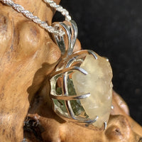 Moldavite Libyan Gold Tektite Necklace Silver