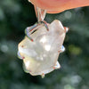 Libyan Desert Glass & Moldavite Necklace Sterling