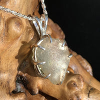 Libyan Desert Glass & Moldavite Necklace Sterling